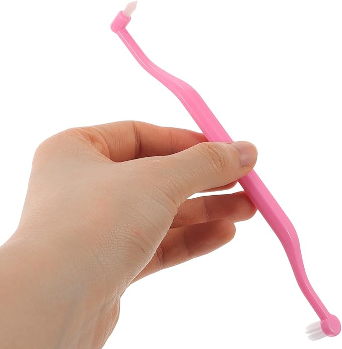 Double-Headed Toothbrushes 4pcs Compact Tapered Interdental Brushes for Daily Teeth Cleaning and Oral Care, Portable Household Toothbrushes for Braces and Denture Maintenance