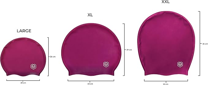 SOUL CAP - Large Swimming Cap for Long Hair - Designed for Long Hair, Dreadlocks, Weaves, Hair Extensions, Braids, Curls & Afros - Women & Men - Silicone-StrideForce Fitness