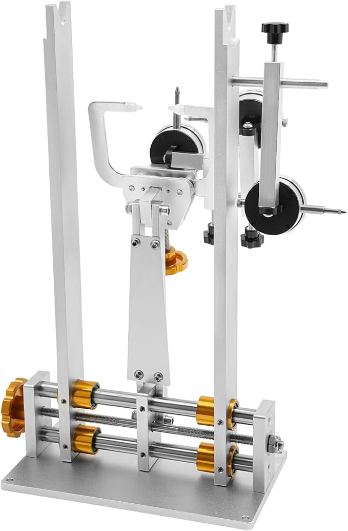 Bicycle Wheel Truing Stand, Professional Bike Wheel Repair Bracket with 3 Guages for 10-29 inch Wheels, Adjustable Rim Width-StrideForce Fitness