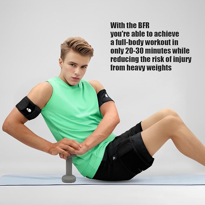 2025 New BFR Training System Blood Flow Restriction Bands Occlusion Training Gym Restricting Venous Growth Hormone and Muscle Strength Training Fitness Workout Body Building-StrideForce Fitness