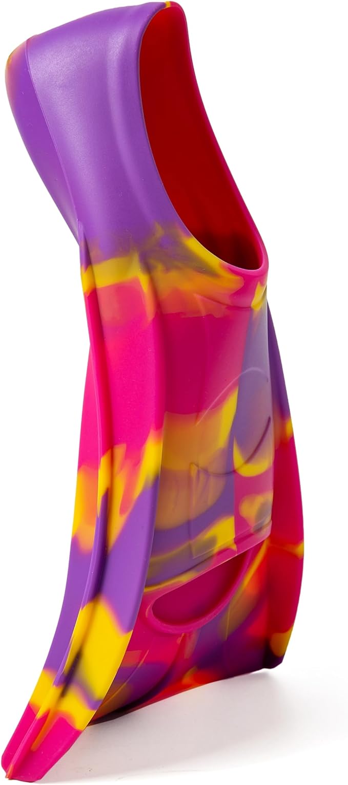 Kids Swim Fins,Short Comfortable Flippers for Lap Swimming and Training for Child,Girls,Boys,Beginners-StrideForce Fitness