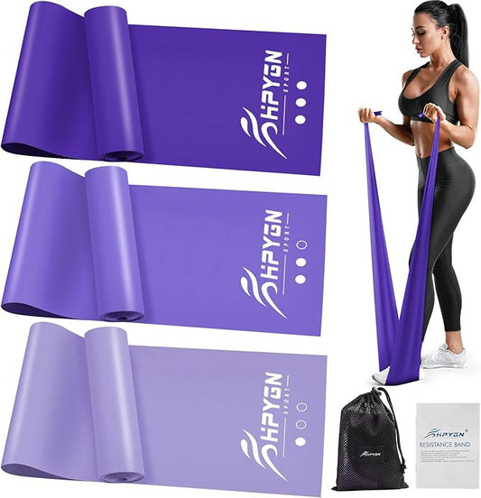 Resistance Bands, Exercise Bands, Physical Therapy Bands for Strength Training, Yoga, Pilates, Stretch Elastic Band with Different Strengths, Workout Bands for Home Gym-StrideForce Fitness