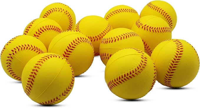 Magicorange Baseball, Foam Baseballs 20 Pack Practice Training Baseballs Unmarked Baseball Soft Toss, Batting, Fielding, Hitting, Pitching-StrideForce Fitness