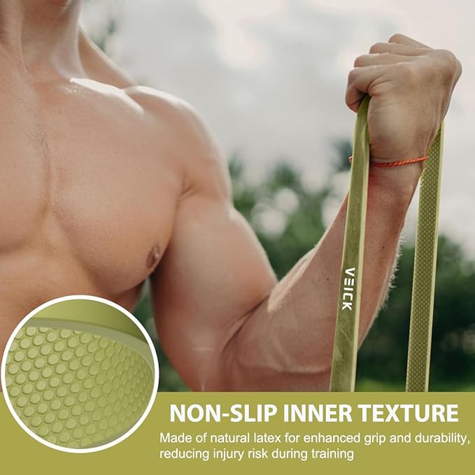 VEICK Resistance Bands for Working Out, Exercise Bands, Workout Bands, Pull Up Assistance Bands, Long Heavy Stretch Bands Set for Men and Women, Power Weight Gym at Home Fitness Equipment-StrideForce Fitness