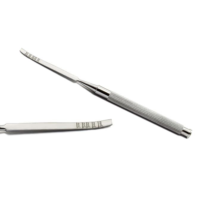 MEDSPO Professional Dental Instruments Osteotome Periotome Luxating Elevator Implant | Orthodontic PDL Teeth | Surgical Root Extraction Spreading (Bone chisel set of 4)