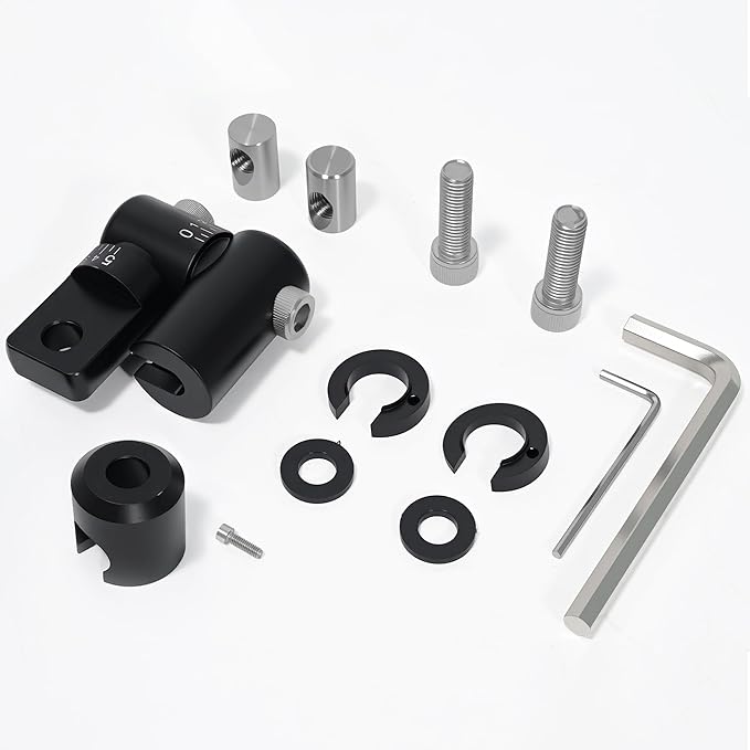 Bow Stabilizer Kit, Adjustable Bow Rod Stabilizer for Compound Bows, Quick Disconnect Single-Sided V-bar Mount, Aluminum Alloy Sidebar Mount Bow Mount-StrideForce Fitness