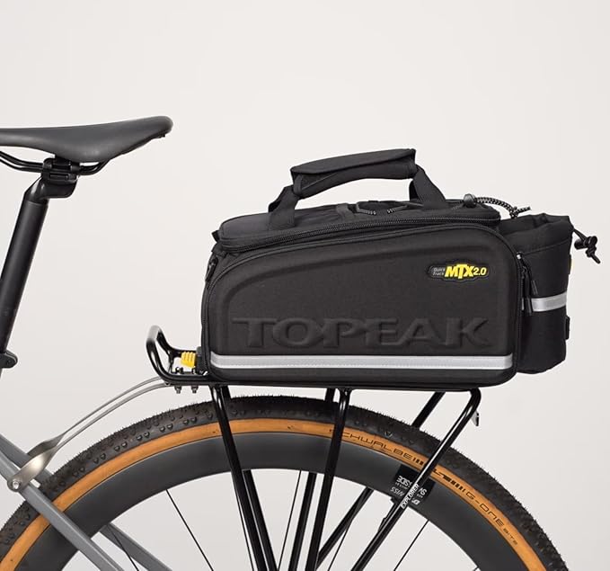 Topeak MTX TrunkBag - Rear Bicycle Bag - Spacious Storage and Easy Mounting-StrideForce Fitness