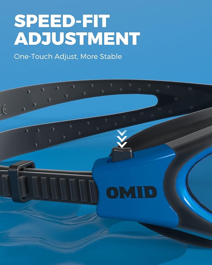 OMID Swim Goggles, P2 Polarized Swimming Goggles for Men Anti-fog Goggles Swimming for Adult Women-StrideForce Fitness