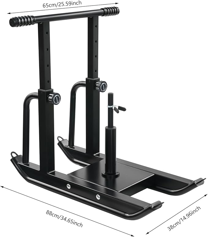 Weight Sled for Strength Training, Heavy Duty Fitness Sled with Shoulder Straps Adjustable Push Pull Sled for Speed, Agility, and Explosive Power, for 1" & 2" Plates-StrideForce Fitness