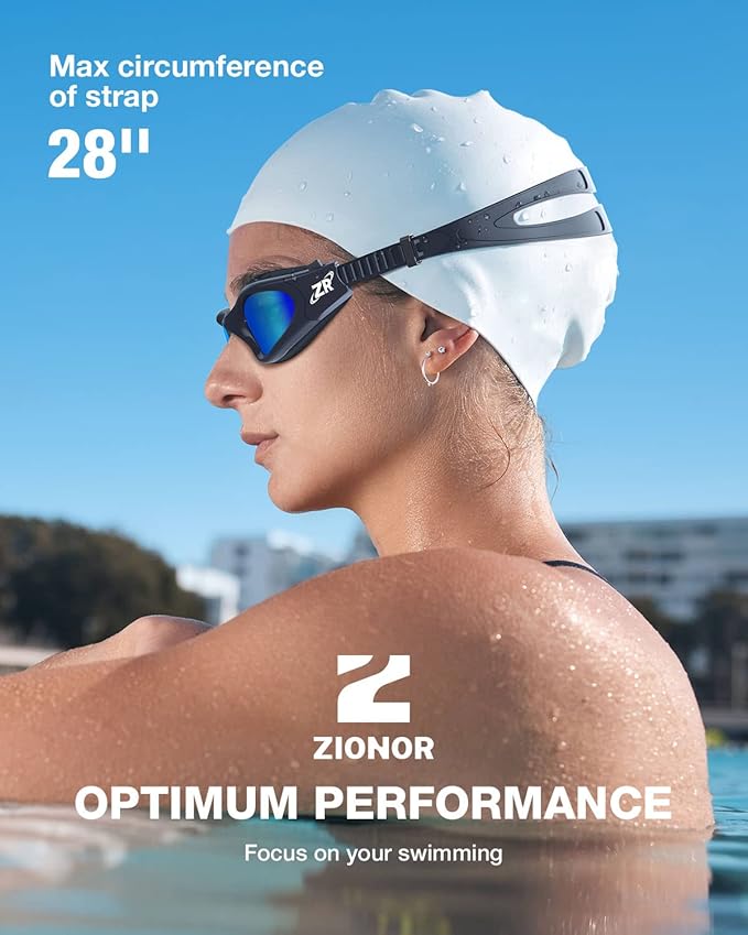 ZIONOR G1 Polarized Swimming Goggles for Unisex Adult Women Anti Fog 100% Anti UV Diving Goggles-StrideForce Fitness