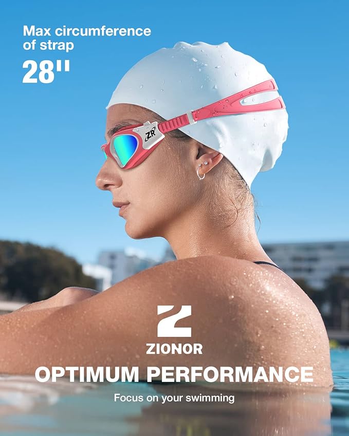 ZIONOR G1 Polarized Swimming Goggles for Unisex Adult Women Anti Fog 100% Anti UV Diving Goggles-StrideForce Fitness