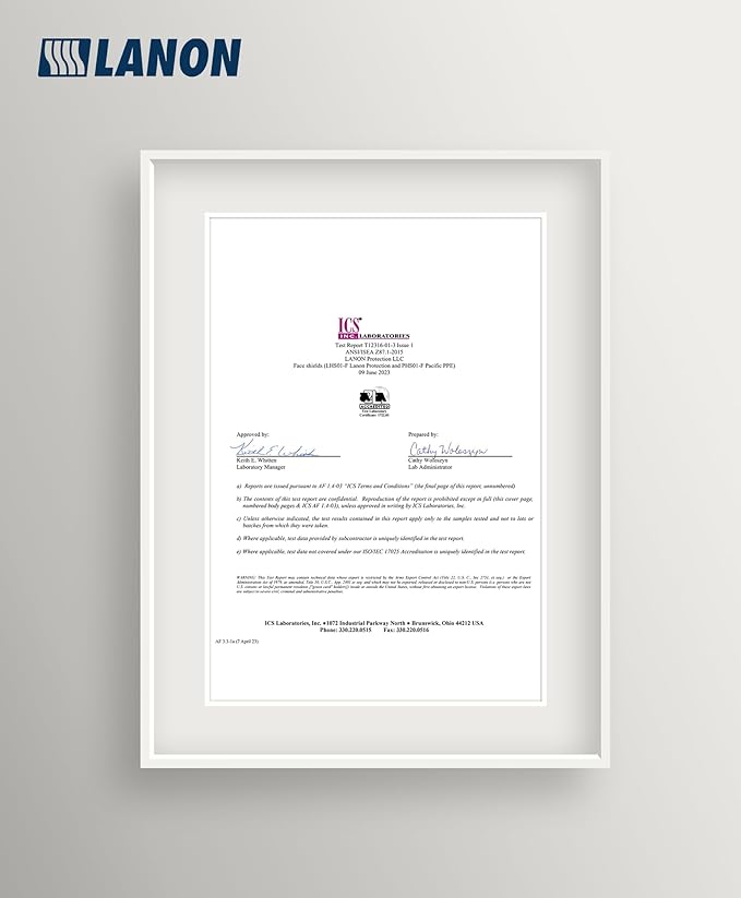 LANON Industrial Forestry Safety Helmet Protection System, ANSI Approved Chainsaw Hard Hats with Adjustable Ear Muffs & Face Shield Visor, 6 Point Adjustable Ratchet Suspension, Class C, Orange-StrideForce Fitness