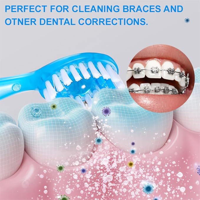 Toothbrushes Travel 14 Count Disposable Toothbrush Individually Wrapped Portable Oral Care Set 5 in 1 Pre-Pasted Mini Brush Floss Pick Tongue Scraper for Camping Hiking School