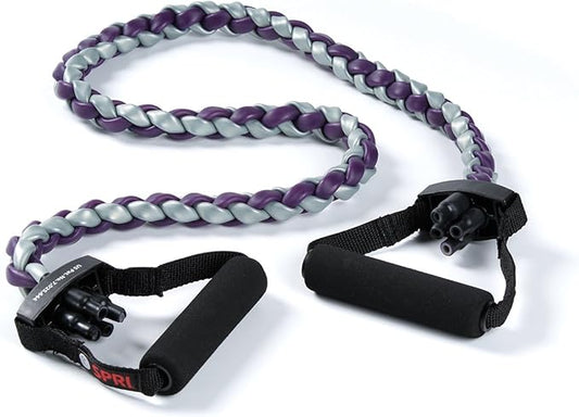 SPRI Braided Xertube Resistance Bands – Premium Exercise Band for Men & Women – Workout Equipment for Home Gym Fitness Training – Comfort Grip for Strength, Weights, and Resistance-StrideForce Fitness