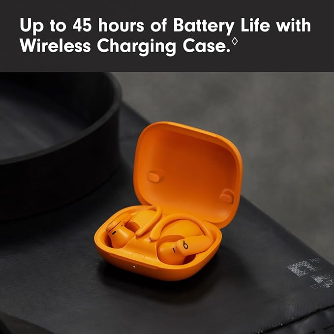 Beats Powerbeats Pro 2 Wireless Bluetooth Earbuds - Noise Cancelling, Heart Rate Monitor, IPX4, Up to 45H Battery & Charging Case, Works with Apple & Android - Electric Orange-StrideForce Fitness