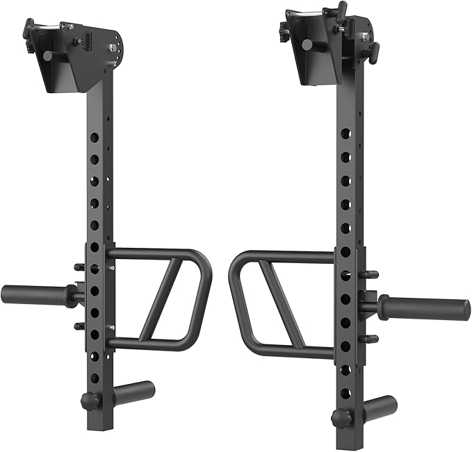 Adjustable Lever Arms, Power Rack Attachment for Full-Body Strength Training, Compatible with 2x2, 2x3, 3x3 Racks, Fits 1’’ & 2’’ Weight Plates, 350LB Capacity, Multi-Grip Handles, TK800-StrideForce Fitness