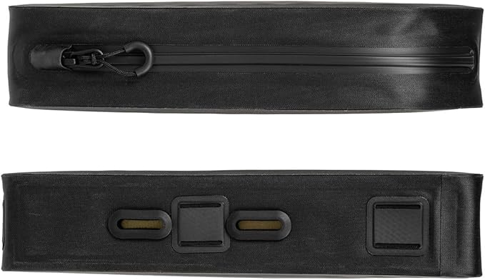 Topeak FastFuel DryBag II (TC3202B) – 0.8L Waterproof Top Tube Bag, TPU Hard Shell, Strap/Bolt-On Mount, Aerodynamic Design, .25 lbs Lightweight, Black-StrideForce Fitness