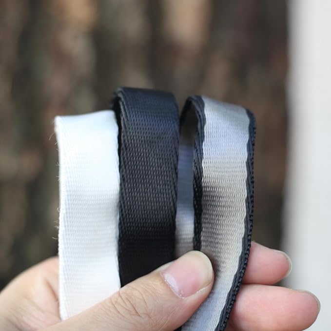 2PCS 5.9ft Long Nylon Daisy Chain Straps for Aerial Yoga Hammock Swing Adjustable Aerial Silk Extender Hanging Rope for Aerial Yoga Belts 180cm-StrideForce Fitness