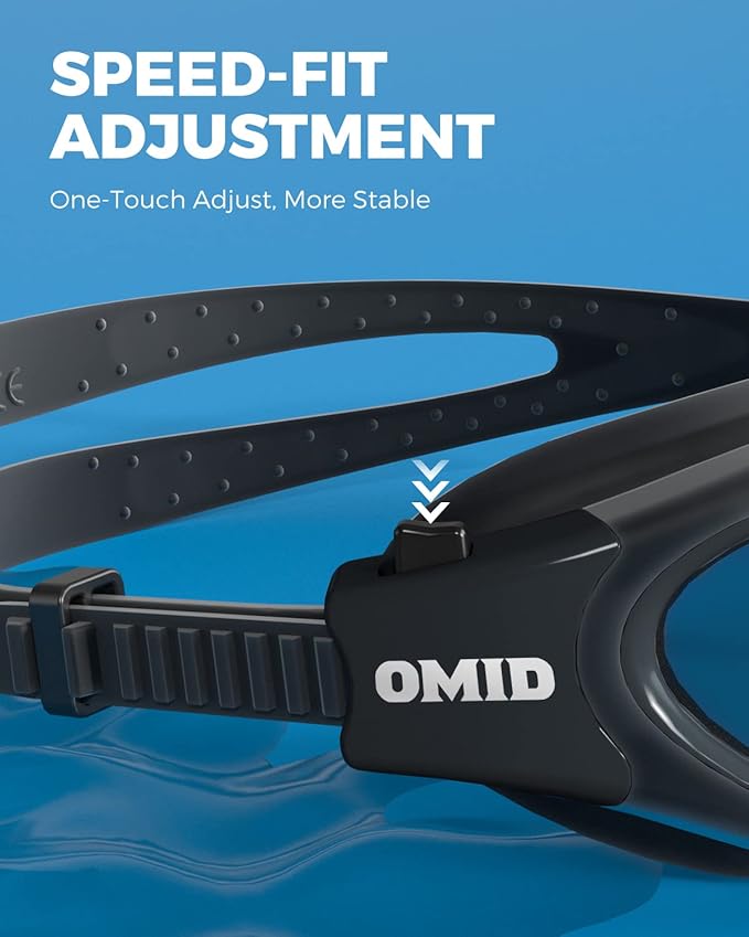 OMID Swim Goggles, P2 Polarized Swimming Goggles for Men Anti-fog Goggles Swimming for Adult Women-StrideForce Fitness