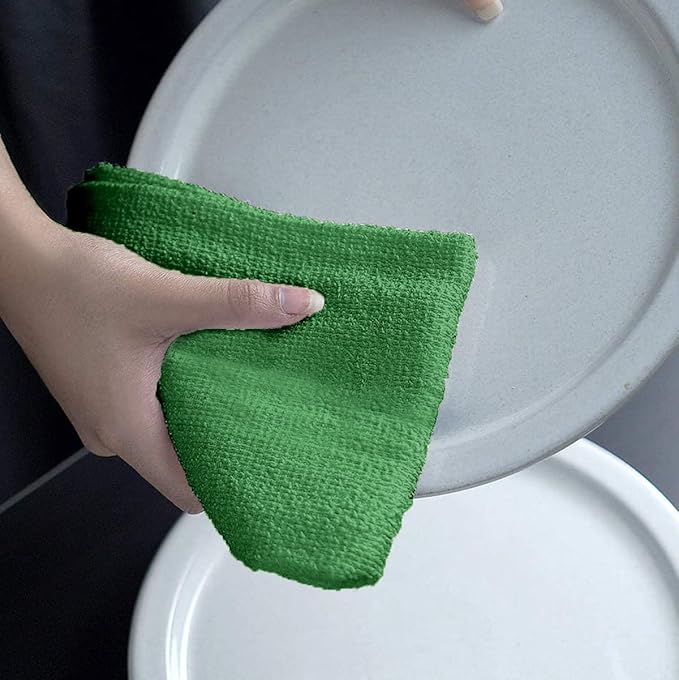 Avalon Towels Terry Bar Mop Towels (Value Pack of 60) Size 14"x17" – Absorbent and Durable, Multipurpose Cleaning Rags, Cotton Cleaning Cloths, Terry Cloth Rags, Reusable Shop Rag (Green)-StrideForce Fitness