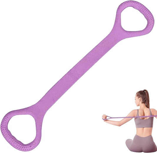 LEZER Figure 8 Resistance Band, Fitness Elastic Rope, Execrise Workout for Arm, Back, Chest and Shoulder, Yoga, Pilates, Stretching, Physical Therapy Equipment-StrideForce Fitness