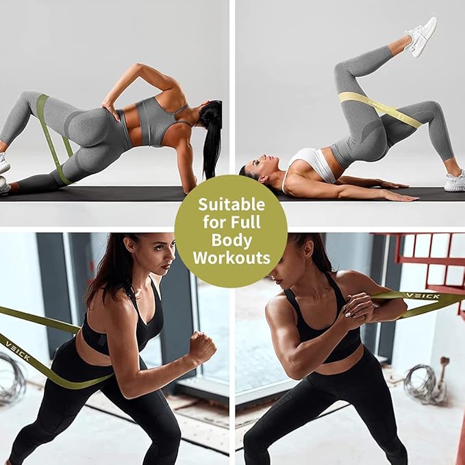 VEICK Resistance Bands for Working Out, Exercise Bands, Workout Bands, Pull Up Assistance Bands, Long Heavy Stretch Bands Set for Men and Women, Power Weight Gym at Home Fitness Equipment-StrideForce Fitness