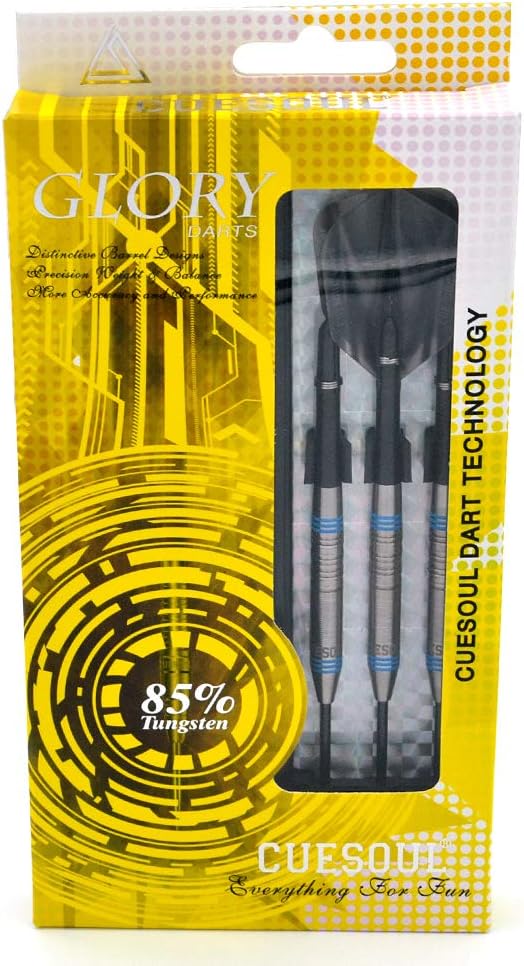 CUESOUL Professional Tungsten Steel Tip Dart Set 85% Tungsten 22g/24g/26g-Glory Series-StrideForce Fitness