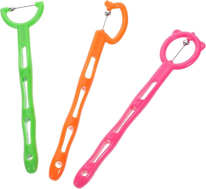 Veemoon 3pcs Kid Tongue Exercise Device, Child Oral Muscle Trainer Speech Therapy Tool Tongue Tip Lateralization Elevation Tools Jaw Muscle Exerciser for Jaw Oral Training Stabilizing Device