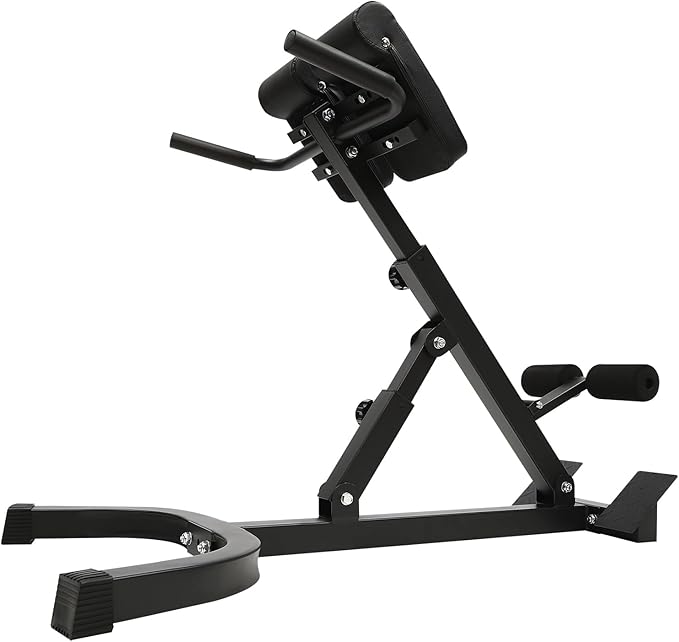 Multi-functional Bench Adjustable Design, Hyper Back Extension Roman Chair with Foldable Storage Design, Ab Sit up Bench for Slimming, Fat-Burning, Strength Training-StrideForce Fitness