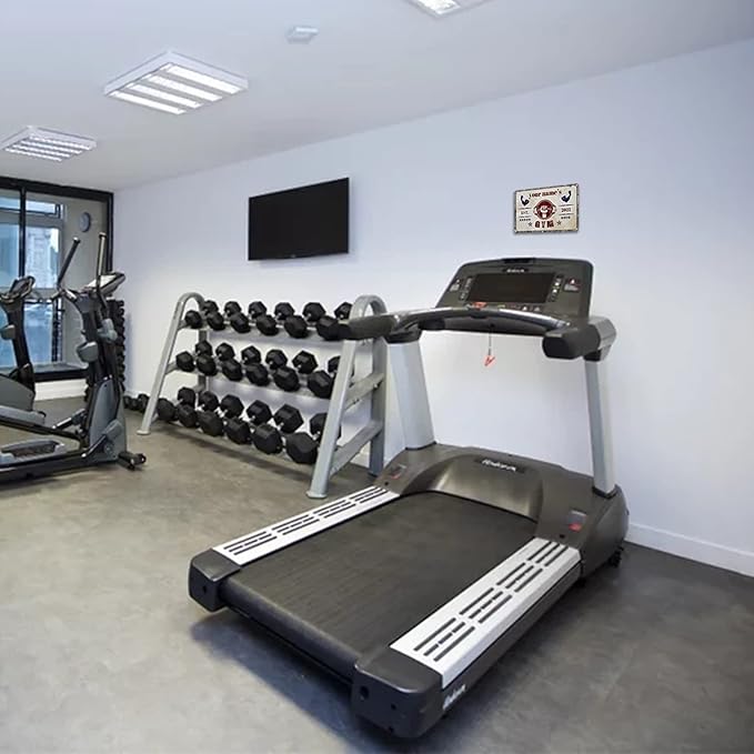 Custom Gym Sign Wall Art Decor Personalized Name Aluminum Metal Sign Retro Workout Room Fitness Center Tin Sign - house of misery and pain-StrideForce Fitness