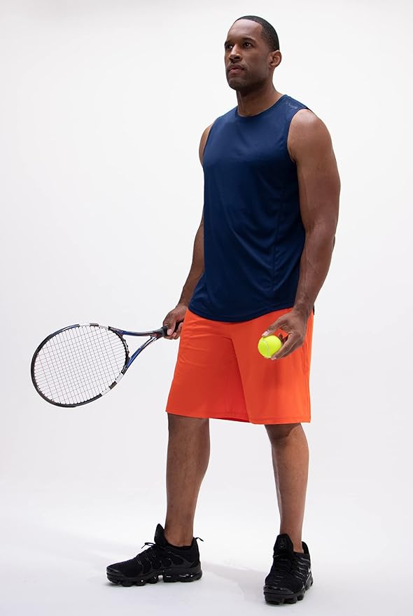 DEVOPS Men's 2-Pack Loose-Fit 10" Workout Gym Shorts with Pockets-StrideForce Fitness