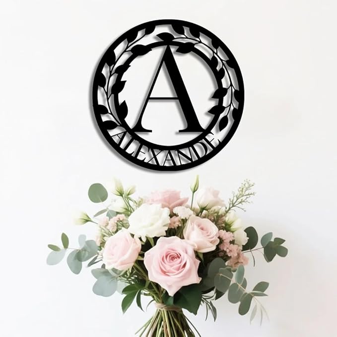 Personalized Metal Last Name Sign | Custom Metal Signs | Family Wall Art & Split Letter Name | Wedding Gift & Anniversary | Indoor Decor Gift for Women, Men, Wife, Parents, Couple-StrideForce Fitness