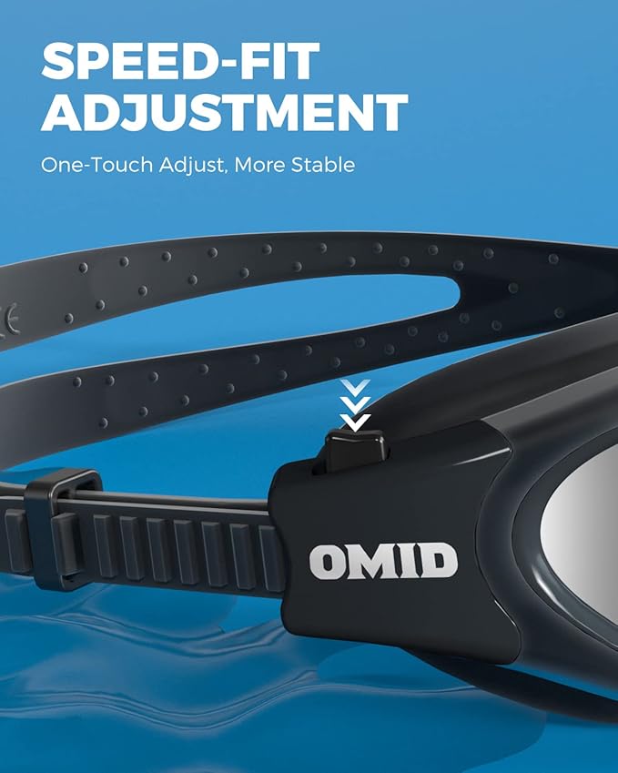 OMID Swim Goggles, P2 Polarized Swimming Goggles for Men Anti-fog Goggles Swimming for Adult Women-StrideForce Fitness
