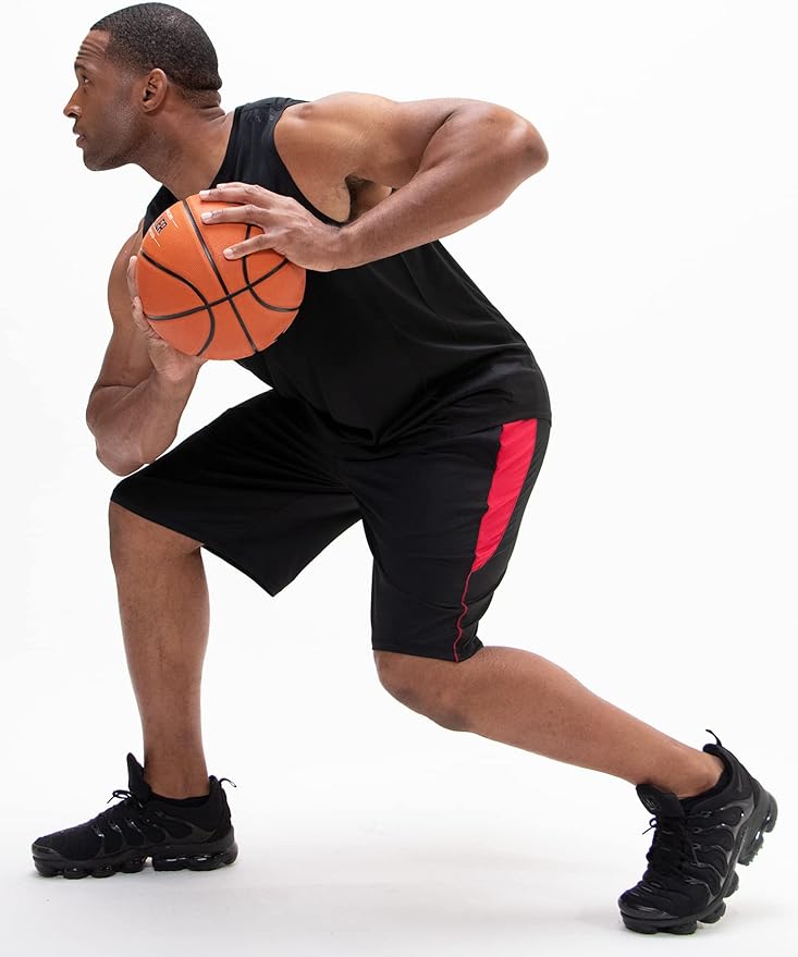 DEVOPS Men's 2-Pack Loose-Fit 10" Workout Gym Shorts with Pockets-StrideForce Fitness