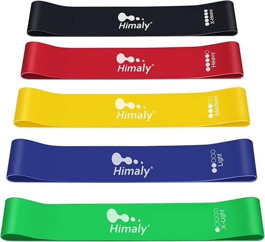 Resistance Bands Set, Himaly Exercise Bands Strength Training Fitness Bands Workout Elastic Bands with Legs Ankle Straps, Door Anchor, Handles & Carry Bag for Home Outdoor Workouts-StrideForce Fitness