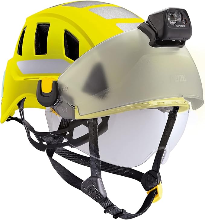 PETZL, Strato Vent Hi-Viz Helmet, Yellow-StrideForce Fitness