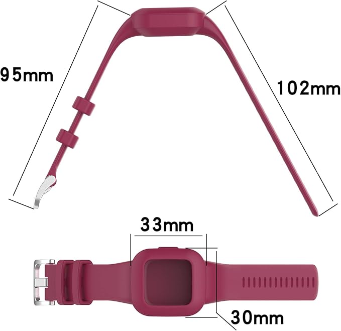REYDA Silicone Band Compatible for Garmin Vivofit jr.3, Soft Flexible Breathable Silicone Watch Band Sport Wristband Metal Buckle Bracelet Replacement Band for Garmin Vivofit jr.3 Fitness Tracker