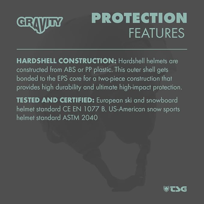 TSG - Gravity Dual Certified Snowboard & Ski Helmet - Hardshell Protection, Tuned, Snug Fit Comfort, Low Fit Coverage, 14 Vents, Adjustable Paddings, Ear Pads, Goggle Lock-StrideForce Fitness