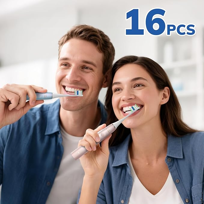 Replacement Toothbrush Heads for Philips Sonicare Replacement Heads, Electric Replacement Brush Head Compatible with Phillips Sonicare Electric Toothbrushes, 16 Pack