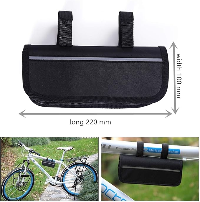 YBEKI Bike Tyre Repair Tool Kit - Bicycle Tool kit with 210 Psi Mini Pump 10-in-1 Multi-Tool with Chain Breaker, Tyre Levers &Tire Patch, Bone Wrench, 1 Portable Bag-StrideForce Fitness