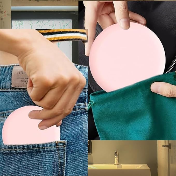 2 Retainer Case, Slim Aligner Cases for Invisalign, Mouthguard Case with Removal Tools& Aligners Chewies& Brush, Removable Inner Tray Silicone for Easy Cleaning (Pink-2pcs)