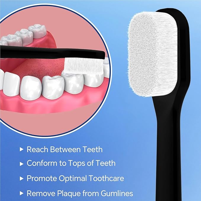 Ultra Soft Bristles Replacement Brush Heads Compatible for Sonicare Electric Toothbrush for Sensitive Teeth & Gums Care(2 Pcs)