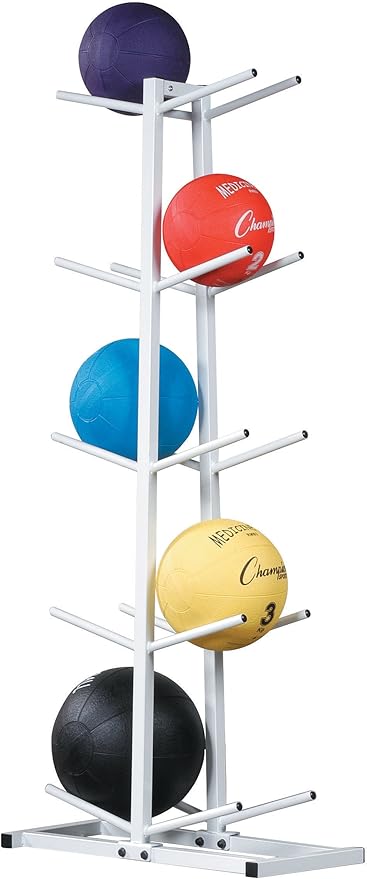 Champion Sports Medicine Ball Storage – Durable Trees & Racks, Multiple Styles, Sizes & Color Options for Organizing Medicine Balls in Home Gym or Fitness Facility-StrideForce Fitness
