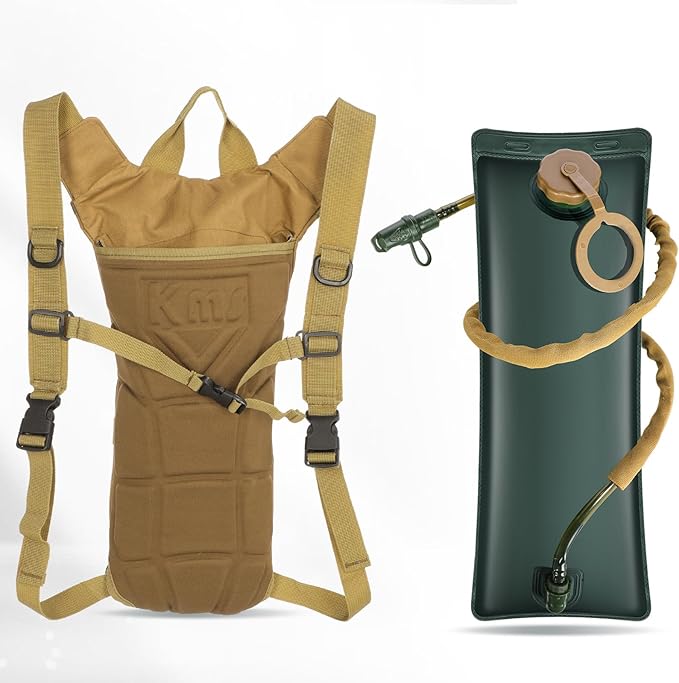 4 Pack Tactical Hydration Backpack with 3L Water Bladder Military Daypack Water Backpack Lightweight Hydration Back Pack for Running Cycling Climbing Hiking for Men Women-StrideForce Fitness