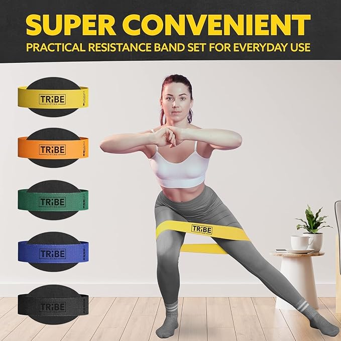 Fabric Resistance Bands for Working Out - Booty Bands for Women and Men - Exercise Bands Resistance Bands Set - Workout Bands Resistance Bands for Legs - Fitness Bands-StrideForce Fitness