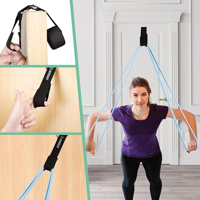 Resistance Bands for Working Out, Exercise Bands, Workout Bands, Pull Up Assistance Bands for Body Stretching Training Physical Therapy Muscle Training for Men & Women-StrideForce Fitness