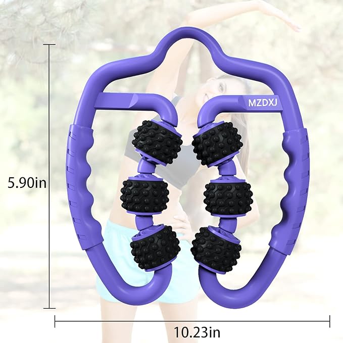 Cellulite Massage Tool Deep Fascia Massager & Dimpled Skin Remover for Legs - Anti-Cellulite Roller Tech with Lymphatic Drainage, Smooth Skin & Pain Relief for Thighs & Buttocks Sculpting-StrideForce Fitness