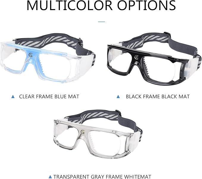 Men Basketball Glasses.Soccer Football Sport Protective Eyewear Safety Goggles,Sports Glasses For Replaceable Lens-StrideForce Fitness