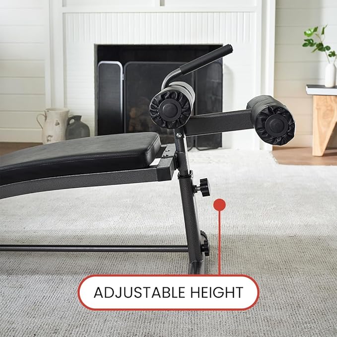 Finer Form Gym-Quality Sit Up Bench with Reverse