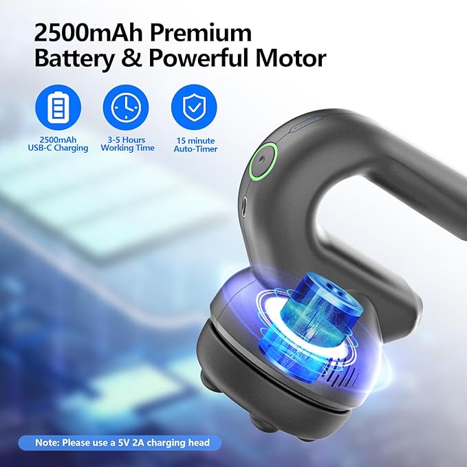 HYAKO Handheld Professional Mini Orbital Buffer Relief Massager, Adjustable Multi-Speed Vibration Deep Tissue Body Chiropractic Massager for Neck, Shoulder, Leg,Back muscle pain relief massage therapy-StrideForce Fitness
